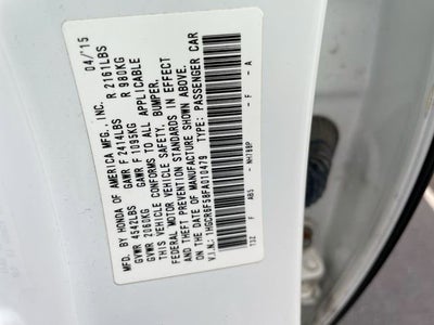 2015 Honda Accord Hybrid EX-L