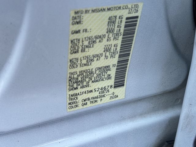 2017 Nissan TITAN XD Platinum Reserve Diesel