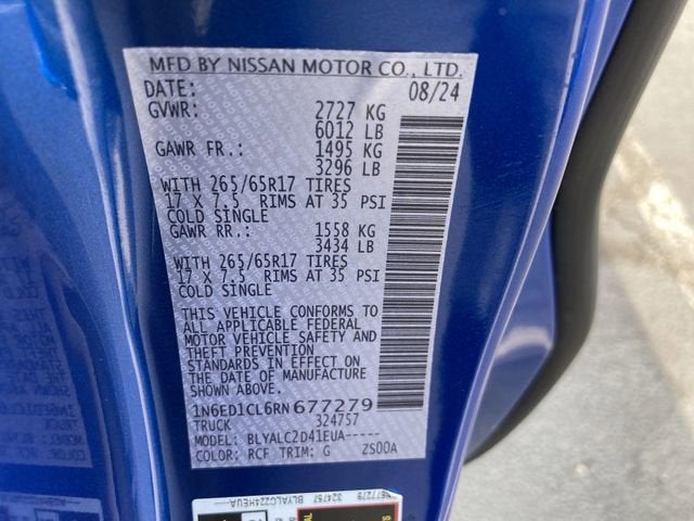 2024 Nissan Frontier SV