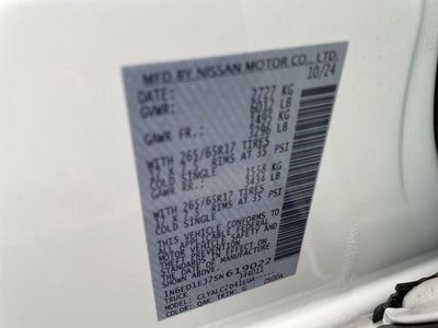 2025 Nissan Frontier SV