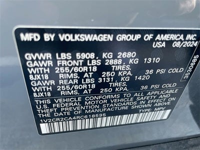 2024 Volkswagen Atlas 2.0T Peak Edition SE w/Technology