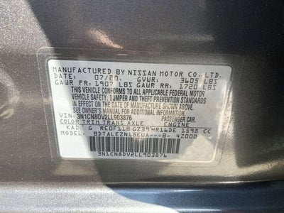 2020 Nissan Versa S Xtronic CVT