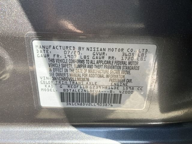 2020 Nissan Versa S Xtronic CVT