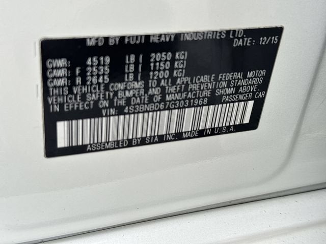 2016 Subaru Legacy 2.5i Premium