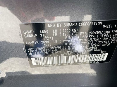 2025 Subaru Outback BLACK