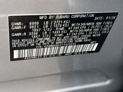 2026 Subaru Ascent Premium 7-Passenger