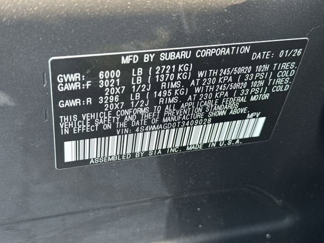 2026 Subaru Ascent Limited 7-Passenger