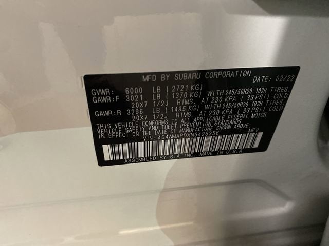 2022 Subaru Ascent Limited