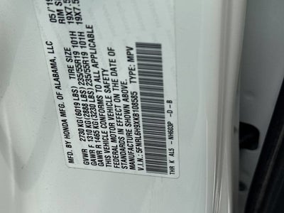 2019 Honda Odyssey Elite
