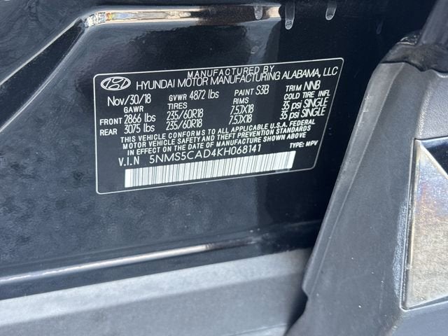 2019 Hyundai Santa Fe Limited