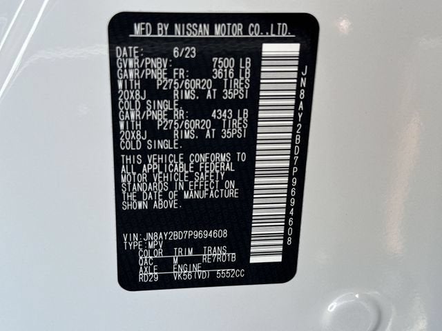 2023 Nissan Armada SL 4WD