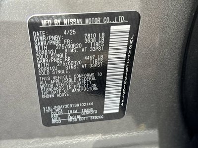 2025 Nissan Armada Platinum 4WD