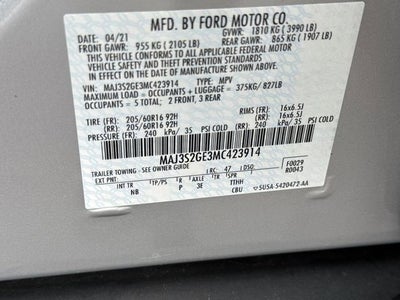 2021 Ford EcoSport SE