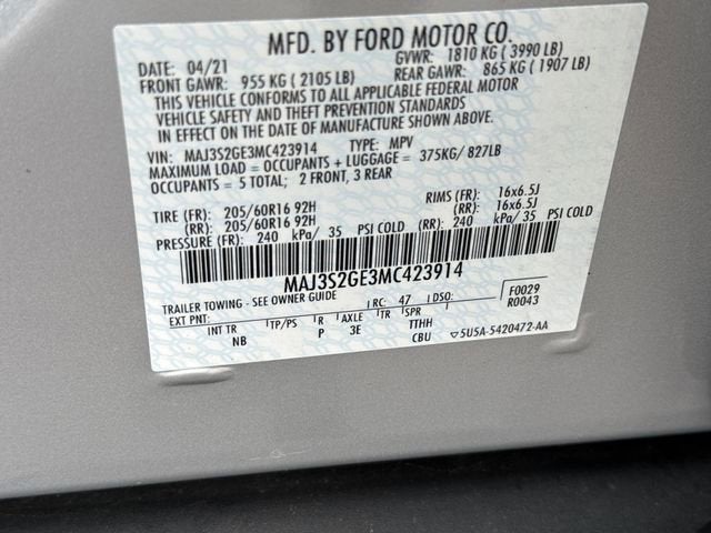 2021 Ford EcoSport SE