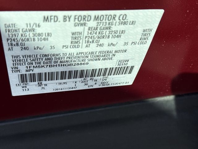 2017 Ford Explorer Base