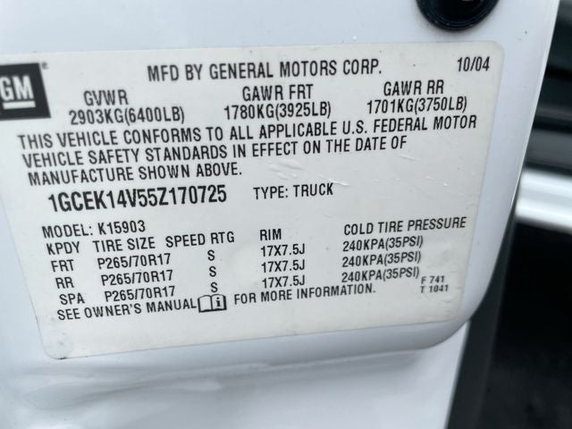 2005 Chevrolet Silverado 1500 Work Truck