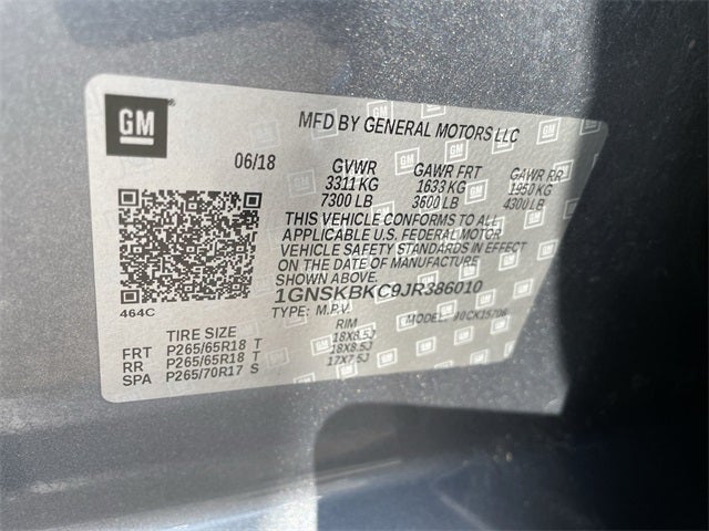 2018 Chevrolet Tahoe LT