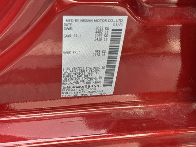 2025 Nissan Altima 2.5 SR