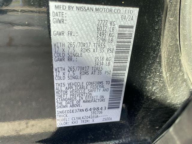 2024 Nissan Frontier PRO-X