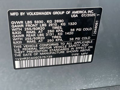 2025 Volkswagen Atlas 2.0T SE w/Technology