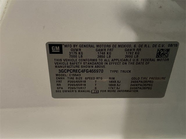 2015 Chevrolet Silverado 1500 LT LT1
