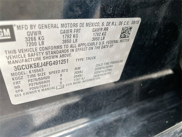 2015 Chevrolet Silverado 1500 LTZ 2LZ