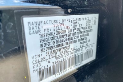 2025 Nissan Sentra SV