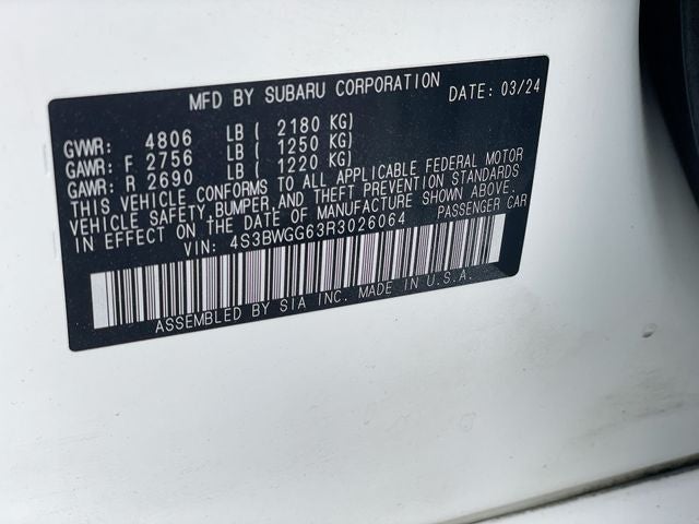 2024 Subaru Legacy Sport