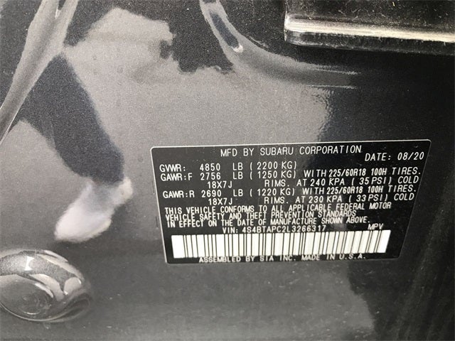 2020 Subaru Outback Touring