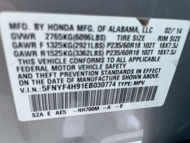 2014 Honda Pilot Touring