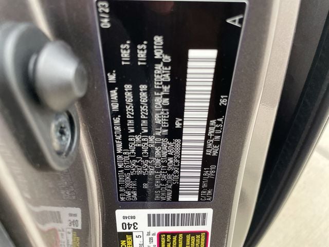 2023 Toyota Sienna Platinum 7 Passenger