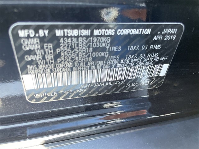 2018 Mitsubishi Outlander Sport SE