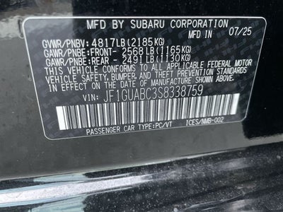 2025 Subaru IMPREZA Base