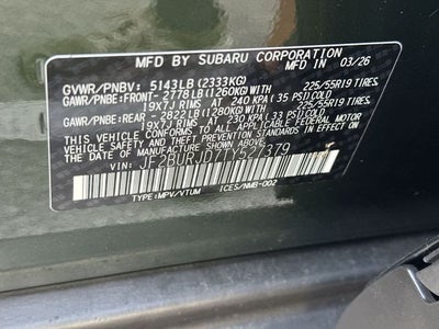 2026 Subaru Outback Touring XT