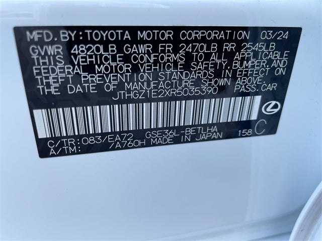 2024 Lexus IS 350 F SPORT