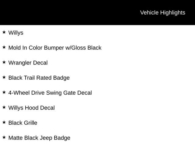 2021 Jeep Wrangler Unlimited Willys