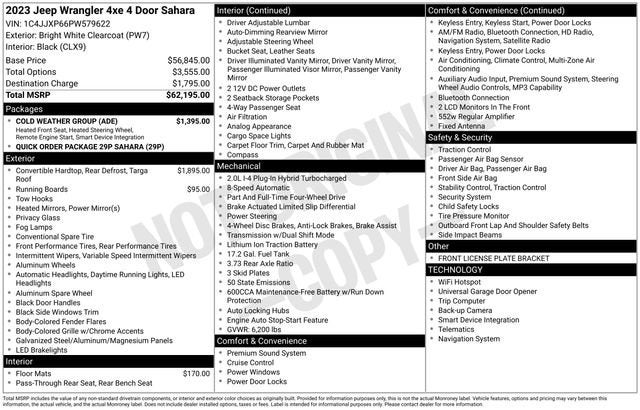 2023 Jeep Wrangler 4xe Sahara