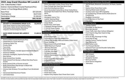 2022 Jeep Grand Cherokee WK Laredo E