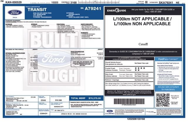 2025 Ford Transit Cargo Van Base