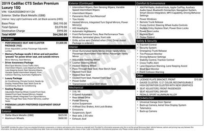 2019 Cadillac CTS 3.6L Premium
