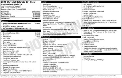 2021 Chevrolet Colorado Z71