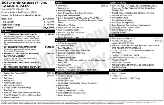 2023 Chevrolet Colorado Z71