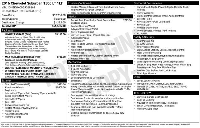 2016 Chevrolet Suburban LT