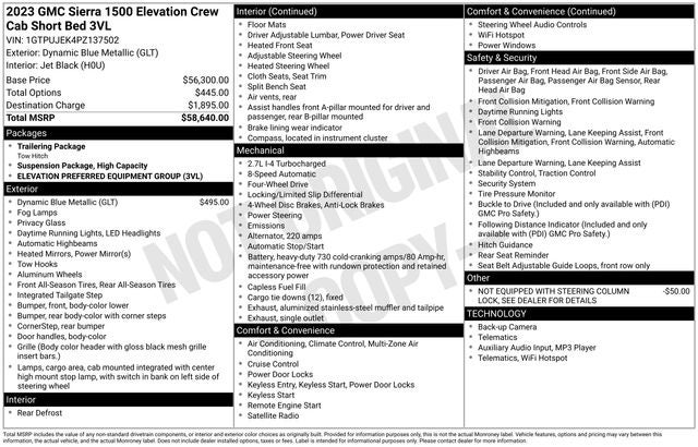 2023 GMC Sierra 1500 Elevation