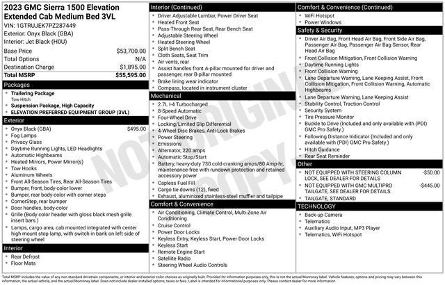 2023 GMC Sierra 1500 Elevation