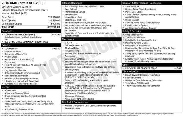 2015 GMC Terrain SLE-2