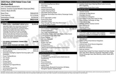 2025 RAM 2500 Rebel