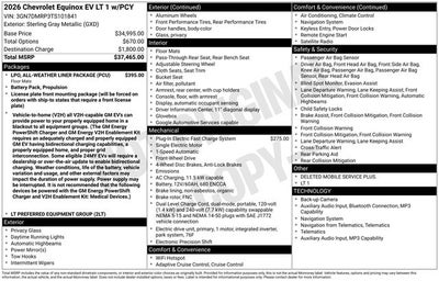 2026 Chevrolet Equinox EV LT