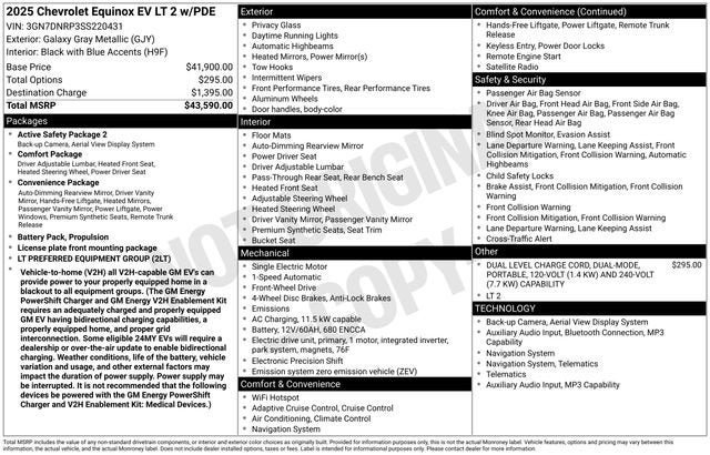 2025 Chevrolet Equinox EV LT2 w/PDE