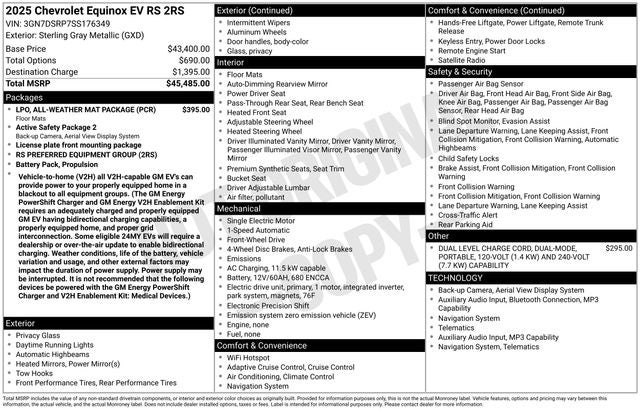 2025 Chevrolet Equinox EV RS
